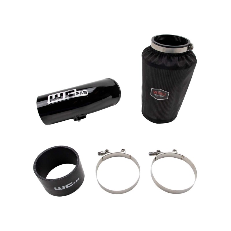 Wehrli Cummins High Mount 2nd Gen Swap 4in Intake Kit – Semi-Gloss Black