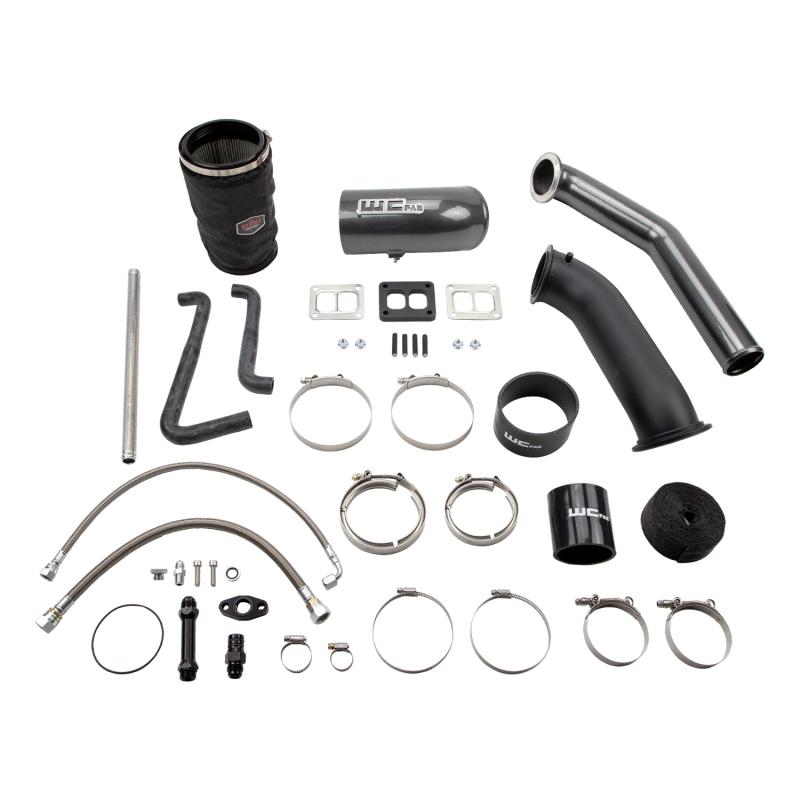 Wehrli 04.5-07 Cummins 5.9L S400 High Mount Turbo 2nd Gen Swap Kit - Flat Black