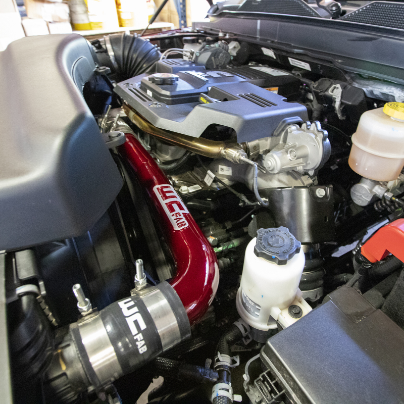 Wehrli 19-24 6.7L Cummins Standard Output (SO) Upper Coolant Pipe - Deore Gold - Image 3